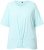Ulla Popken Antibacterial Short Sleeve Draped Tee Light Turquiose - T-skjorter - 