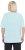 Ulla Popken Antibacterial Short Sleeve Draped Tee Light Turquiose - T-skjorter - 