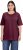 Ulla Popken Basic Round Neck Short Sleeve Relaxed Fit T-Shirt Dark Red - T-skjorter - 