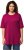 Ulla Popken Basic Round Neck Short Sleeve Relaxed Fit T-Shirt Magnolia Red - T-skjorter - 