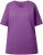 Ulla Popken Basic Round Neck Short Sleeve Relaxed Fit T-Shirt Purple - T-skjorter - 