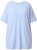 Ulla Popken Basic Round Neck Short Sleeve T-Shirt Light Blue - T-skjorter - 