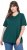 Ulla Popken Eco Cotton Basic T-Shirt 2-Pack Green/White - T-skjorter - 