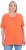 Ulla Popken Essential Round Neck Stretch Tee Coral Pink - T-skjorter - 