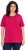 Ulla Popken Essential Round Neck Stretch Tee Dark Raspberry - T-skjorter - 