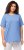 Ulla Popken Essential Round Neck Stretch Tee Cloud Blue - T-skjorter - 