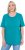 Ulla Popken Essential Round Neck Stretch Tee Teal - T-skjorter - 