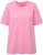 Ulla Popken Essential Round Neck Stretch Tee Light Pink - T-skjorter - 