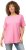 Ulla Popken Essential Round Neck Stretch Tee Light Pink - T-skjorter - 