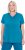Ulla Popken Functional Antibacterial Finish V-Neck Short Sleeve Knit Top Opal Green - T-skjorter - 