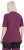 Ulla Popken Quick-Drying Short Sleeve T-Shirt Dark Cherry - T-skjorter - 