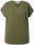 Ulla Popken Oversized studded Acid-washed V-Neck T-shirt Palm Green - T-skjorter - 