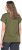Ulla Popken Oversized studded Acid-washed V-Neck T-shirt Palm Green - T-skjorter - 