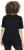 Ulla Popken Scoop Neck Short Sleeve Tee Black - T-skjorter - 