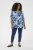 Kaffe Curve Aliana Tunic Blue Flower Animal - Tunikaer - 
