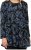 Scandinavian Caramel Swirls Tunic Blue - Trykket T-skjorter for dame - 