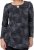 Scandinavian Caramel Triangles Tunic Dark Blue - Trykket T-skjorter for dame - 