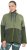 Ulla Popken Two-Tone ZIp Front Pocket Sweatshirt Olive Green - Hettegensere og collegegensere - 