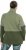 Ulla Popken Two-Tone ZIp Front Pocket Sweatshirt Olive Green - Hettegensere og collegegensere - 