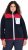 Ulla Popken Color Block Teddy Fleece Jacket Navy - Hettegensere og collegegensere - Myke gensere, hettegensere og strikk