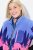 Ulla Popken Alpine Landscape Fleece Jacket Cloud Blue - Hettegensere og collegegensere - Myke gensere, hettegensere og strikk