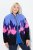 Ulla Popken Alpine Landscape Fleece Jacket Cloud Blue - Hettegensere og collegegensere - Myke gensere, hettegensere og strikk