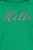 Ulla Popken HELLO Classic Fit Stand-Up Collar Sweatshirt Emerald Green - Hettegensere og collegegensere - Myke gensere, hettegensere og strikk