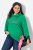 Ulla Popken HELLO Classic Fit Stand-Up Collar Sweatshirt Emerald Green - Hettegensere og collegegensere - Myke gensere, hettegensere og strikk