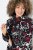Ulla Popken Ribbon Print Turtleneck Sweatshirt Black - Hettegensere og collegegensere - Myke gensere, hettegensere og strikk