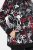 Ulla Popken Ribbon Print Turtleneck Sweatshirt Black - Hettegensere og collegegensere - Myke gensere, hettegensere og strikk