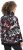 Ulla Popken Ribbon Print Turtleneck Sweatshirt Black - Hettegensere og collegegensere - Myke gensere, hettegensere og strikk