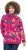Ulla Popken Ribbon Print Turtleneck Sweatshirt Cherry Red - Hettegensere og collegegensere - Myke gensere, hettegensere og strikk