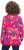 Ulla Popken Ribbon Print Turtleneck Sweatshirt Cherry Red - Hettegensere og collegegensere - Myke gensere, hettegensere og strikk