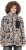 Ulla Popken Marble Print Teddy Fleece Jacket Dark Putty - Hettegensere og collegegensere - Myke gensere, hettegensere og strikk