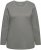 Ulla Popken Basic Round Neck Long Sleeve Slim Fit Cotton Tee Grey - T-skjorter - 
