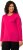 Ulla Popken Basic Round Neck Long Sleeve Slim Fit Cotton Tee Magenta Pink - T-skjorter - 