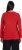 Ulla Popken Basic Round Neck Long Sleeve Slim Fit Cotton Tee Salsa Red - T-skjorter - 