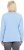 Ulla Popken Basic Round Neck Long Sleeve Slim Fit Cotton Tee Light Blue - T-skjorter - 