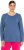 Ulla Popken Basic Round Neck Long Sleeve Slim Fit Cotton Tee Ink Blue - T-skjorter - 