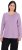 Ulla Popken Basic Round Neck Long Sleeve Slim Fit Cotton Tee Lavender - T-skjorter - 