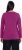 Ulla Popken Basic Round Neck Long Sleeve Slim Fit Cotton Tee Berry - T-skjorter - 