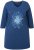 Ulla Popken Dandelion Short Sleeve Graphic Tee Ink Blue - Trykket T-skjorter for dame - 