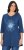 Ulla Popken Dandelion Short Sleeve Graphic Tee Ink Blue - Trykket T-skjorter for dame - 