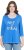 Ulla Popken Make It Amazing 3/4 Sleeve Graphic Tee Pacific Blue - Trykket T-skjorter for dame - 