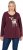 Ulla Popken Fawn Long Sleeve Graphic Tee Plum - Trykket T-skjorter for dame - 