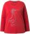Ulla Popken Holiday Long Sleeve Graphic Tee Salsa Red - Trykket T-skjorter for dame - 
