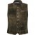 jP1880 Finest Goat Suede Traditional Vest Dark Brown - Trachten & Oktoberfest - Oktoberfestklær i store størrelser (Trachten)
