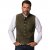 jP1880 Finest Goat Suede Traditional Vest Dark Brown - Trachten & Oktoberfest - Oktoberfestklær i store størrelser (Trachten)