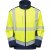 Leo Bowden Ecoviz Softshell Jacket Hi-Vis Yellow/Navy Print - Arbeidsklær - Arbeidsklær i store størrelser