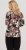 Scandinavian Caramel Flowers Blouse Purple and Brown - Trykket T-skjorter for dame - 